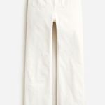 J.Crew  Tall Sailor Mid Rise Relaxed Demi Boot Jean White Gold Buttons US 25T NWT Photo 3