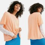 Free People We The Free Peach Cassidy Tee Photo 1