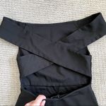 Talula Aritzia  Criss-Cross Bodycon Off Shoulder Midi Dress S - Black Photo 3