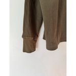 NWOT American Giant Olive Green Waffle Knit Henley Long Sleeve Shirt Womens MED Photo 4