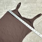 Babaton Aritzia Tank Bodysuit Women's Large Brown Ruched Contour Sweetheart Photo 6