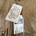 Abandon Size Medium Italian Shine Coated Leather In a Caramel Color w/Pockets Tan Photo 13