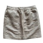 Loft Petites Gold Brocade Mini Skirt 4P Photo 3