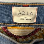 Alice + Olivia Mountain Floral Embroidered High Rise Jeans Photo 5