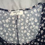Zenana Outfitters  Navy Floral Tank Top Size Small Photo 2