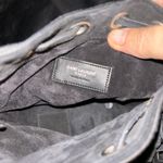 YSL Emmanuele chain fringe bag Black Photo 2