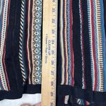 Orvis  Sweater Womens M Cardigan Wool Blend Striped Southwest Blanket Photo 5