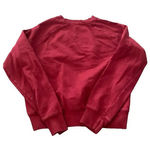 John Galt  Red Long Sleeve Crew Neck Plain Pullover Sweatshirt Photo 0