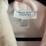 American Vintage Vintage Amanda Stewart Country Long Pale Pink Embroidered Belted Robe Sz PS Photo 5