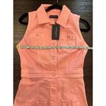 Ramy Brook  Katalina Coated Denim Utility Minidress Pink sz 26 Photo 9