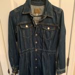 American Eagle  Denim Long Sleeve Button Down Dress size 4 Photo 0