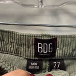 BDG Urban Outfitters Mom High Rise Olive Green Corduroy Jean Pant Ankle Crop 27 Photo 2