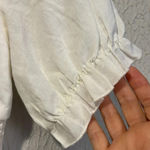 Princess Polly cream tie front crop top size 4 Photo 3