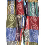 Rising‎ International Women Small Patchwork Pants Casual Peace Ohm Bottoms X2 Photo 0
