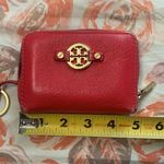 Tory Burch card holder wallet with zipper red wallet Photo 6