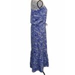 Vineyard Vines Martha’s Palm Print Ruffle Strapless Maxi Dress Sz Sm Resort EUC Photo 3