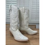 Shyanne Womens Denisse Western Boots White Embroidery Pearls Sz 10 NWOB Snip Toe Photo 2