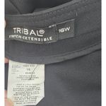 Tribal Women's High Rise Wide Leg Cropped Pant Black Size 16W Photo 4
