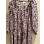 H&M  Floral Mini Dress Long Sleeve Tiered Casual Cottagecore XS Photo 0