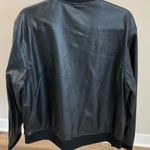 And Now This faux leather bomber jacket pockets EUC Black Size undefined Photo 5