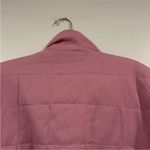 Sam Edelman Denim Look Quilt Jacket Dusty Rose Large L Photo 7