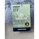 Magellan Outdoors Women's Long Lodge Socks Aloe Infused Blue Pom Pom Medium Photo 2