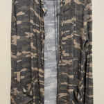 Lucky Brand 🔥 Hooded Camo Cardigan – Size M Photo 0