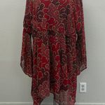 Ashley Stewart Dark Red Animal Print/Floral Dress - New - Size 34/36 Photo 0
