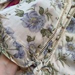 American Eagle  Outfitters Button Tie Front Ruffle Floral Blouse | Size XS Photo 6