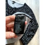 H&M Polka Dot Cotton Cardigan Crop Black Large Layering 90s Retro Layering Feminine Photo 3