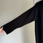 ZARA  Quarter Zip Maxi Sweater Dress with Ribbed Knit Trim in Black size Small Photo 5