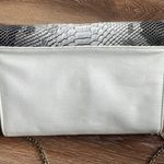 Francesca's snakeskin white clutch purse Photo 3