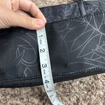 Tommy Bahama Black Zip Leaf Print Tote Bag flawed straps Photo 8