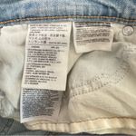 Levi's Levi’s Women’s Mid Length Mid Rise Light Wash Distressed Denim Shorts Size 27 Photo 8