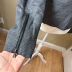 Kenneth Cole  Fur Collared Charcoal Zip Blazer Size Medium Photo 8