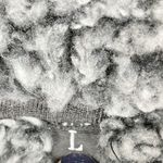 Fashion by Mirabeau Grey White Sherpa Fleece Pullover Quarter Zip Size Large Gray Photo 4