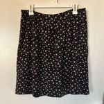 Garnet Hill Black and White Floral mini Skirt | 12 Photo 3