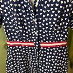 Draper James  Americana Dress Size 4 Fit and Flare Collared Short Sleeve Dress Photo 3