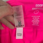 Good American  size 2 xs hot pink crop leggings mesh cutout athletic prep Photo 4