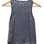 Miou Muse cable knit tank. Size Small Gray Photo 3