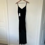 Reformation NWT Melvina Velvet Maxi Dress in Black Photo 5