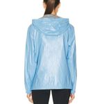 Moncler  Wuisse Rain Jacket Hooded‎ Coated Cotton Blend XXL Light Baby Blue Photo 1
