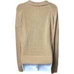 J. Crew Collared Beach Knit Sweater Tan Coastal Preppy Academia Old Money M Size M Photo 5
