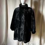 Marvin Richards Vintage Reversible J. Percy for  Black Faux Fur Coat XL 90s Photo 1