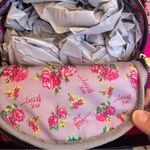 Betsey Johnson  Pink Puppy Mini Backpack & Cardholder Set NWT | Heart Quilted Bag Photo 4