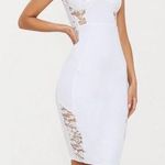 Pretty Little Thing White Strappy Lace Midi Dress  Photo 0