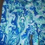 Lilly Pulitzer NWOT UPF 50+ Luxletic HR Weekender Midi Legging Sea Glass Aqua Photo 2
