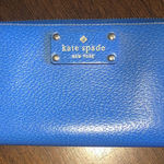 Kate Spade  Vibrant Blue Zip Wallet Photo 0