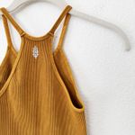 Free People [ Movement] Mustard Happiness Runs Seamless Ribbed Crop Tank Top M/L Photo 4