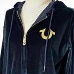 True Religion  Dark Blue Velour Jacket Photo 5